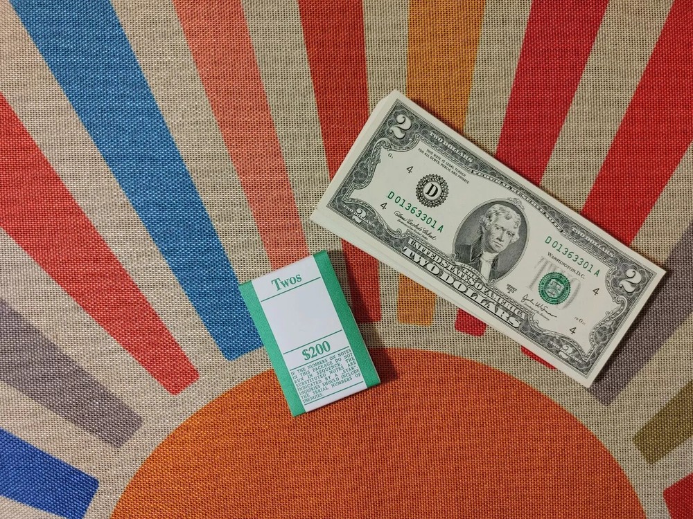 2003 A - $2 Two Dollar Bill - Uncirculated from BEP Pack