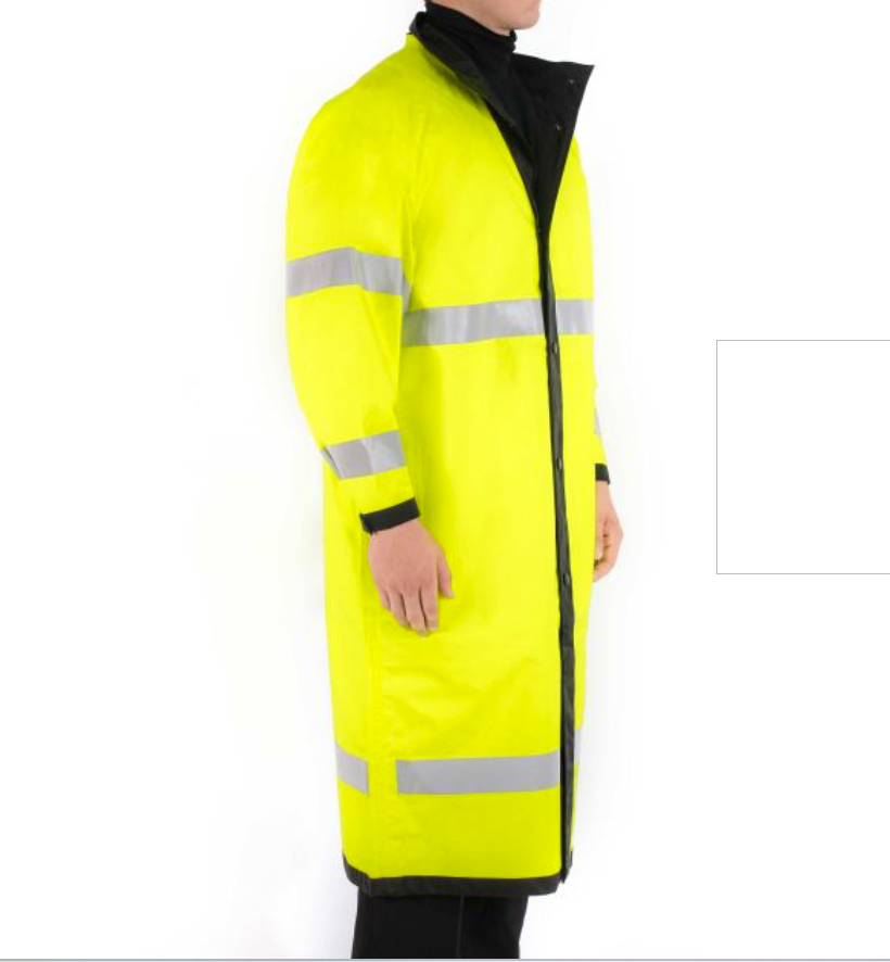 Blauer 733 Black/Yellow B. Dry Reversable Rain Jacket 48" Long