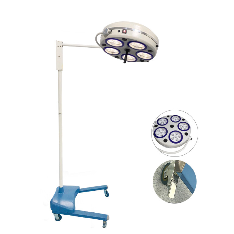 Surgical LED Operating Light Floor Standing Shadowless Dental Examination Light