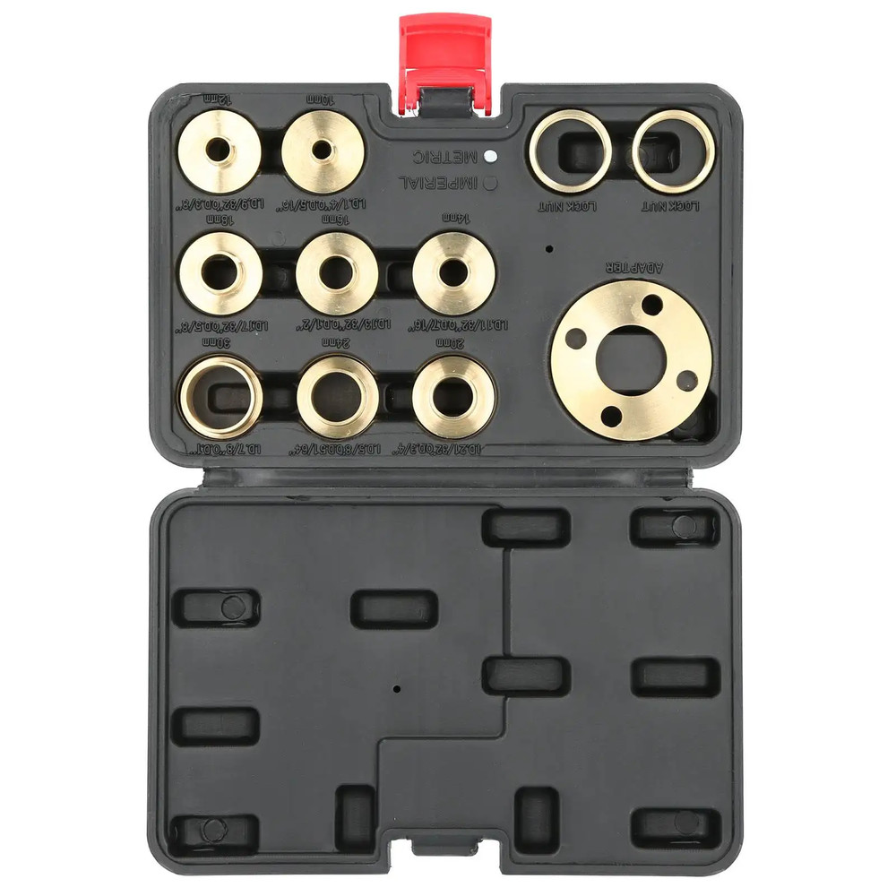 /Set Brass Template Router Guides Kit with Lock Nut Adapter Router Accessory Rou