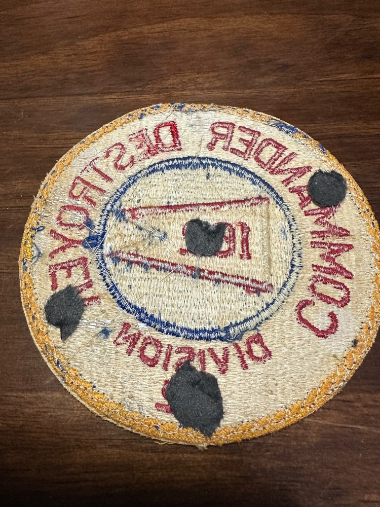 Vintage US Navy Commander Destroyer Division DES DIV 162 Patch
