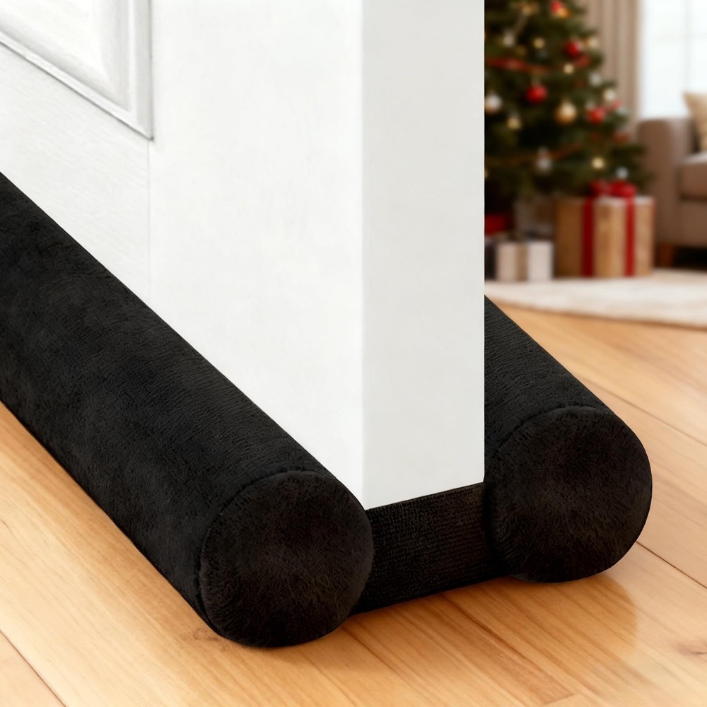 Adjustable Under Door Draft Stopper, 30"-36" Double Side Block Design, Windpr...