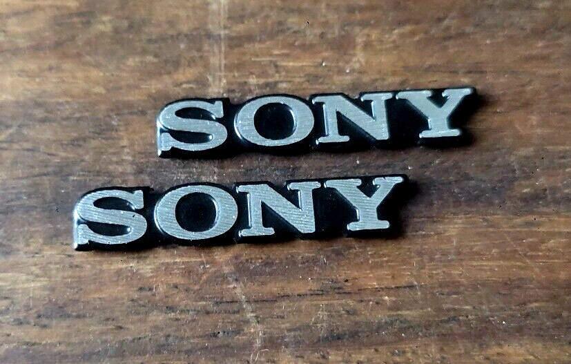 SONY X 2 aluminum logo