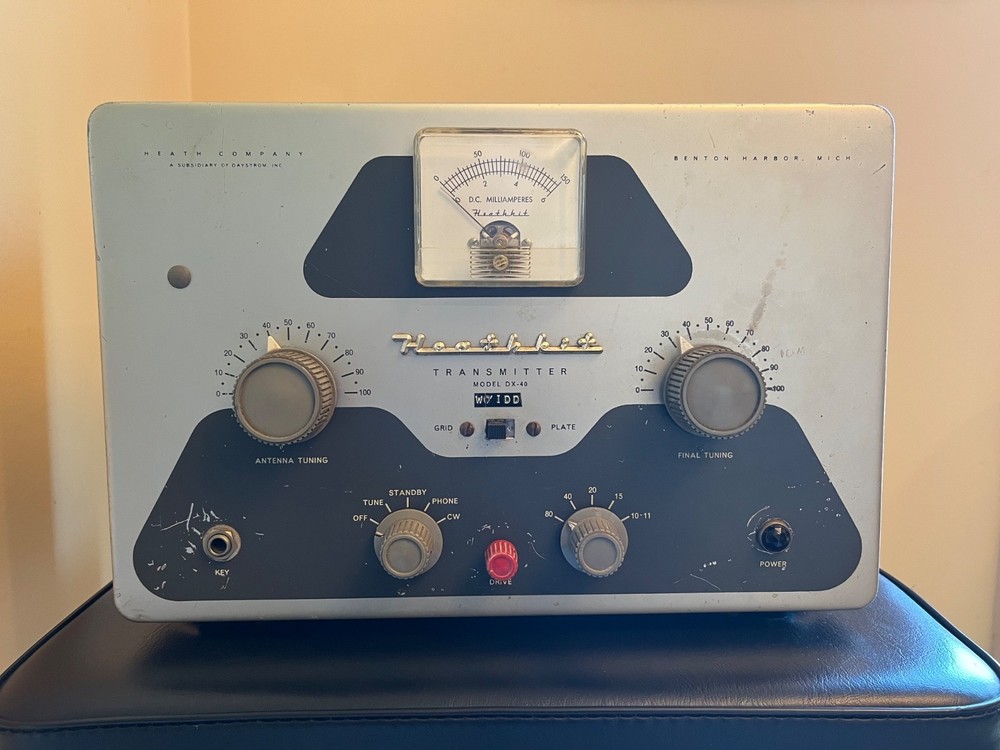 Vintage 1950s Heathkit Transmitter Ham Radio | Model DX-40 | For repair or parts