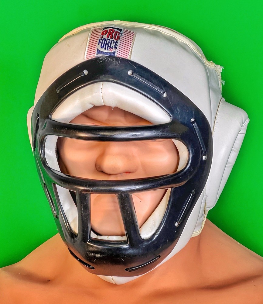 ProForce Headgear with Face Cage in White Large Size
