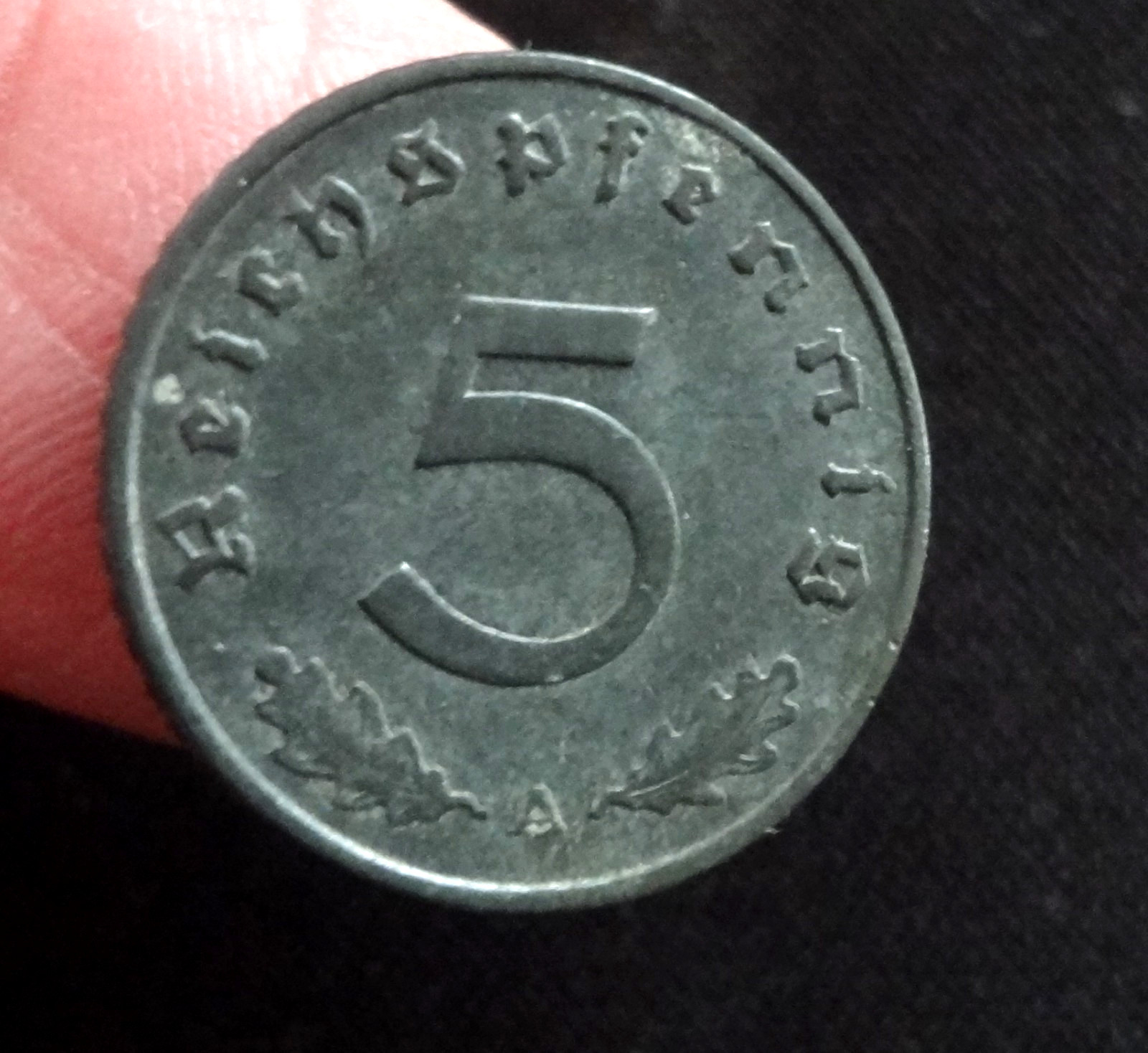 WWII German Third Reich Nazi Coin 1940-A 5 Reichspfennig