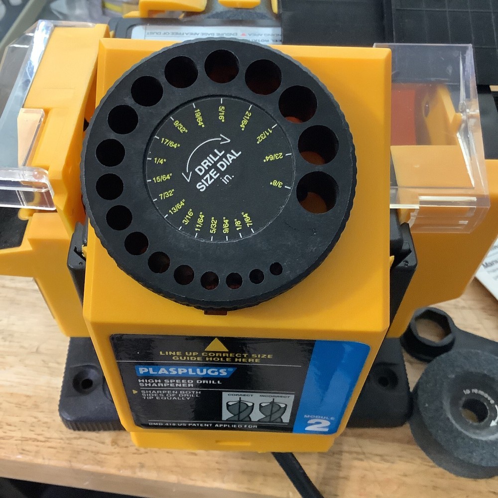 Plasplugs Compact Sharpener Unit - Drill Sharpener With Manual