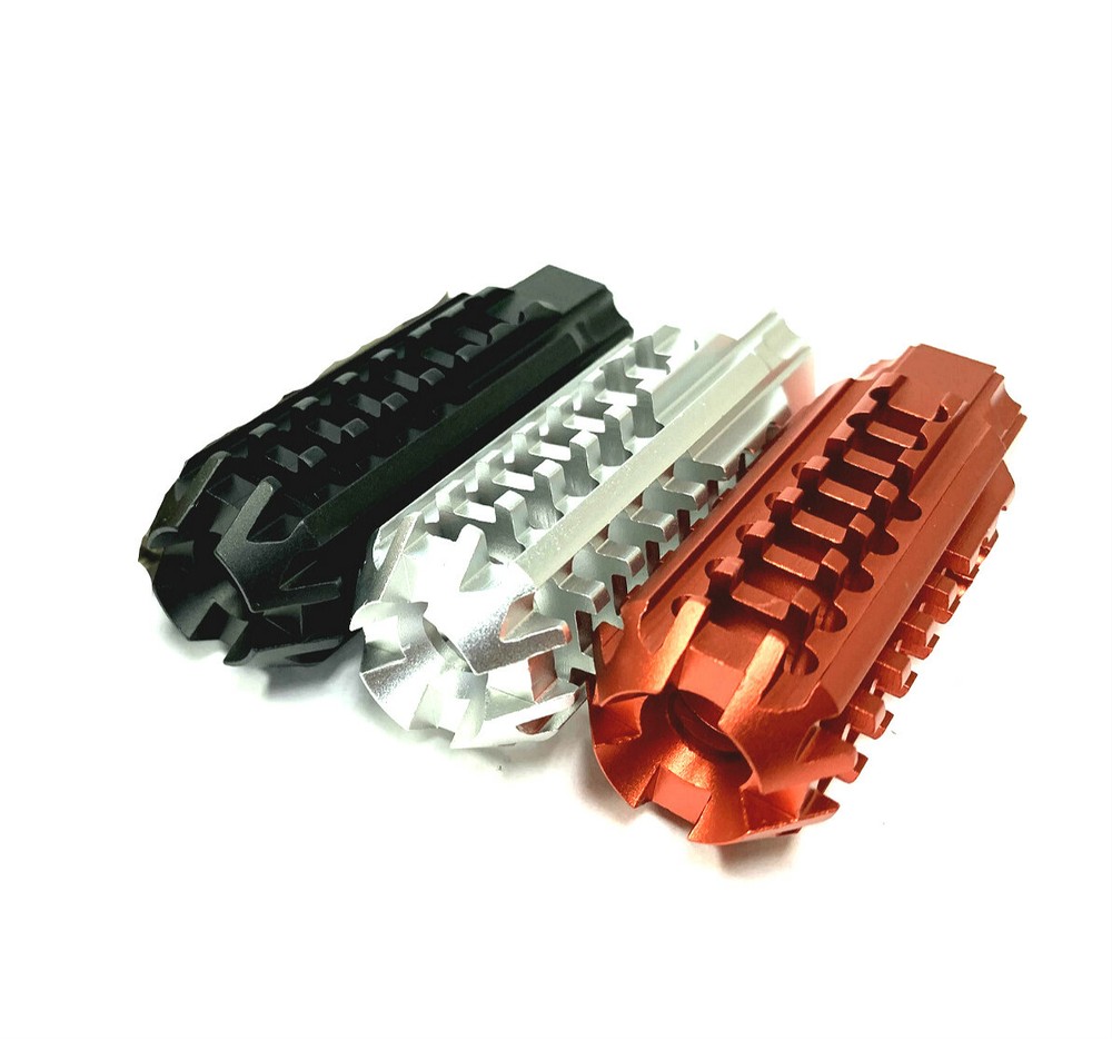 Black , Silver , Red Color Muzzle Brake Compensator 1/2x28 TPI Thread For 9mm