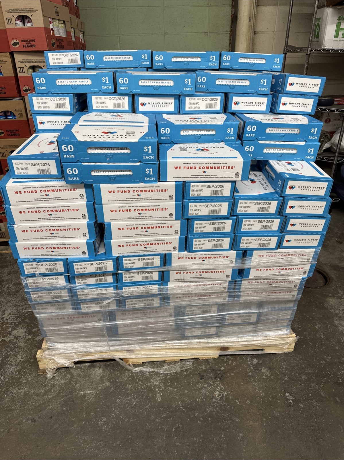 World’s Finest Chocolate 60ct Box – Fundraiser Style