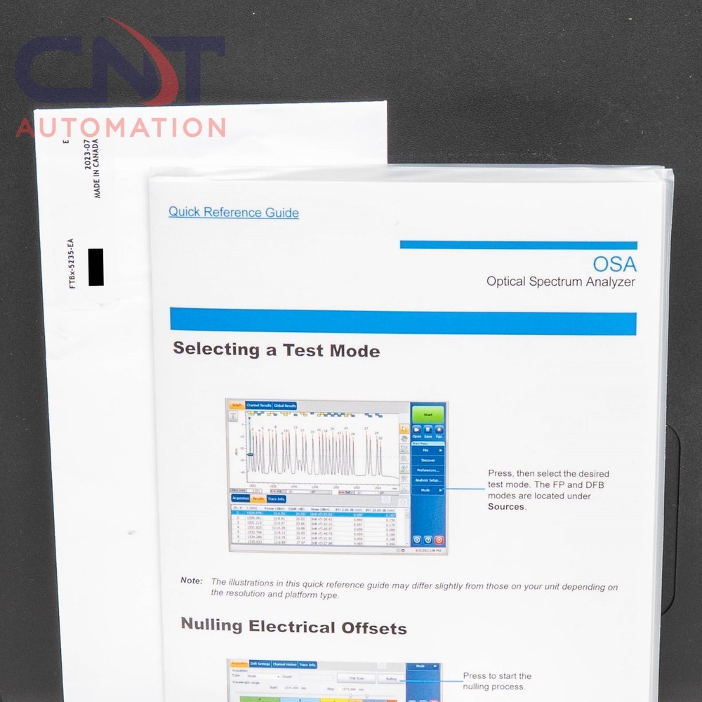 EXFO FTBx-5235 Optical Spectrum Analyzer OSA Module for FTB-2 Platform