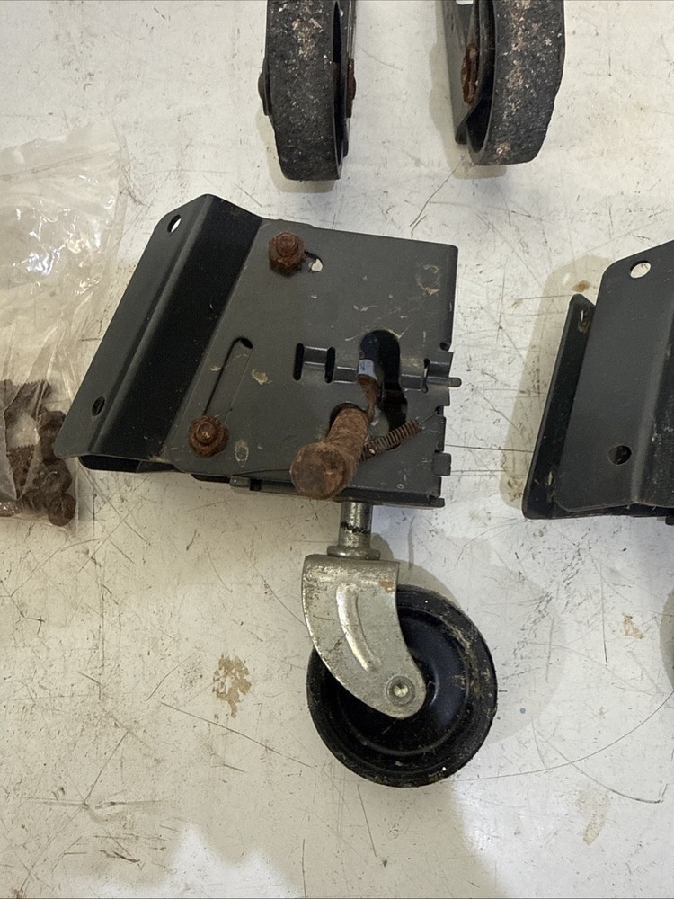 Retractable Step Up Caster Set for Craftsman Table Saws Or Tool Stand E