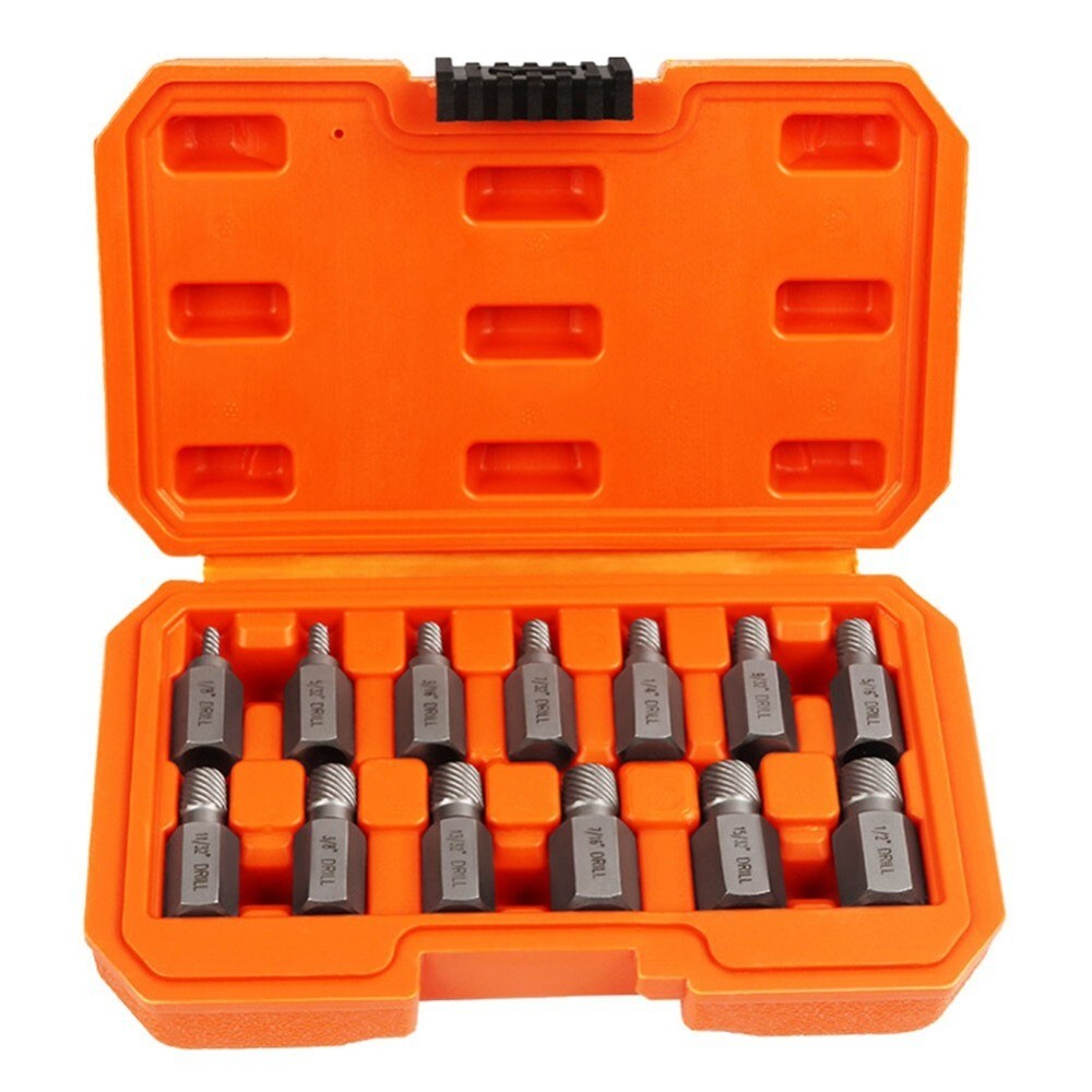 Screw Extractor Set Damaged Broken Bolt Screw Extractor Hex Head Extractor 23Pcs
