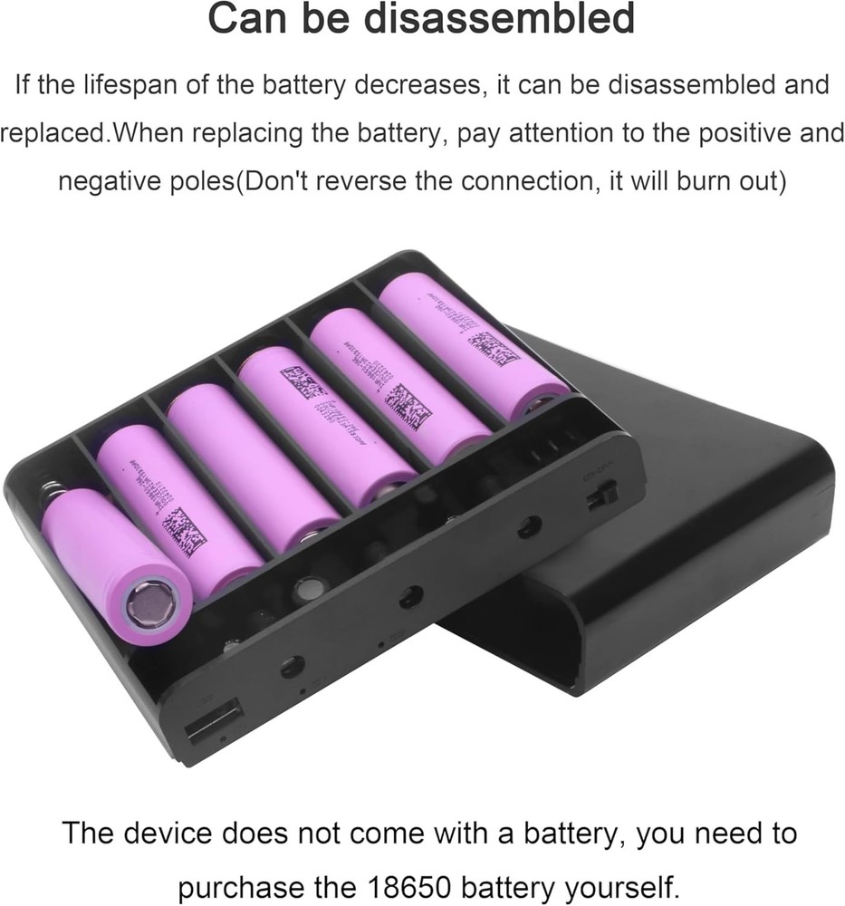 Mini UPS Battery Backup W/ Replaceable Lithium Battery DC 5V/9V/12V 4A Output