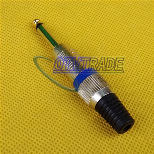 ONE 1/4" 6.35mm MicrophPatch Snake Cable TS Male Plug Connector NEW