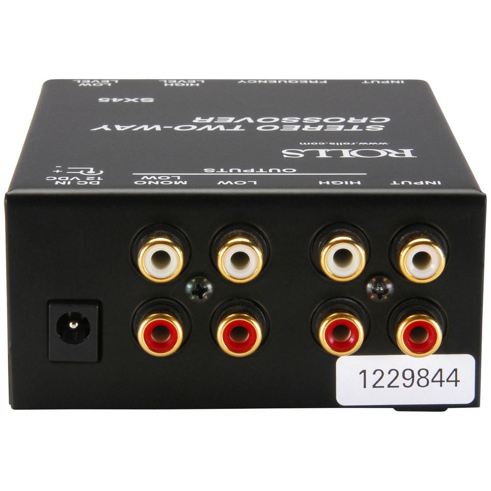 Rolls SX45 Stereo Two-Way Mini Crossover w/Sub Output