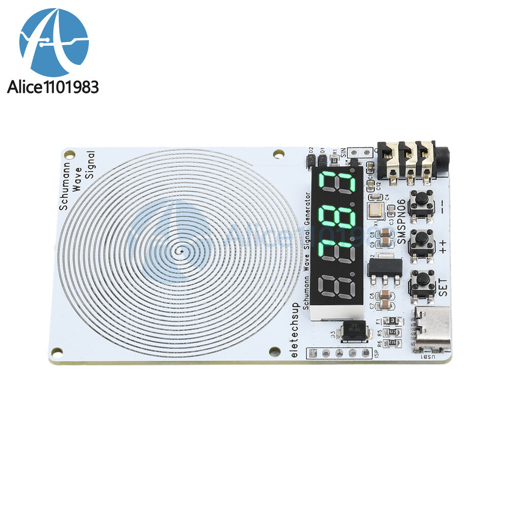 Adjustable 0.01Hz~9999Hz Frequency Schumann Wave Generator 4Bit Digital Display