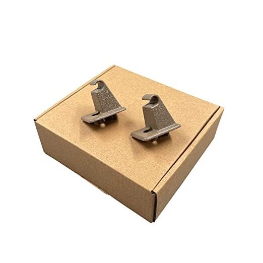 2 PCS Front Sun Visor Support Holder Clips Compatible with Chevy Silverado Tan