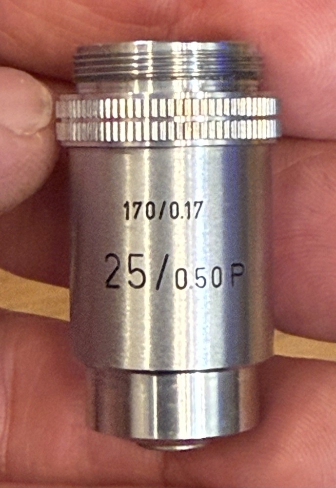 Leitz Wetzlar Germany Microscope Pol 25X 25/0.5 170/- Microscope Objective FAST
