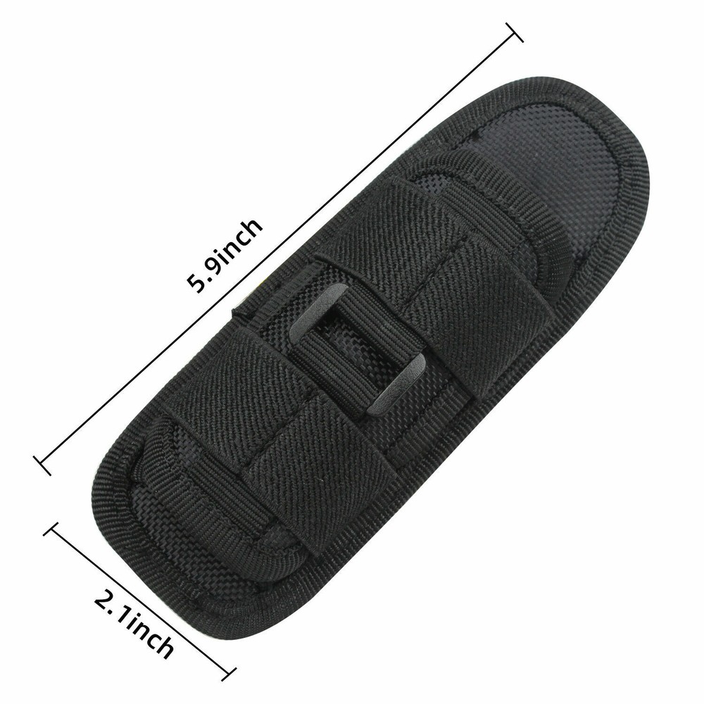 2 Pack Tactical Flashlight 360° Rotatable Holster Portable Belt Pouch Holder