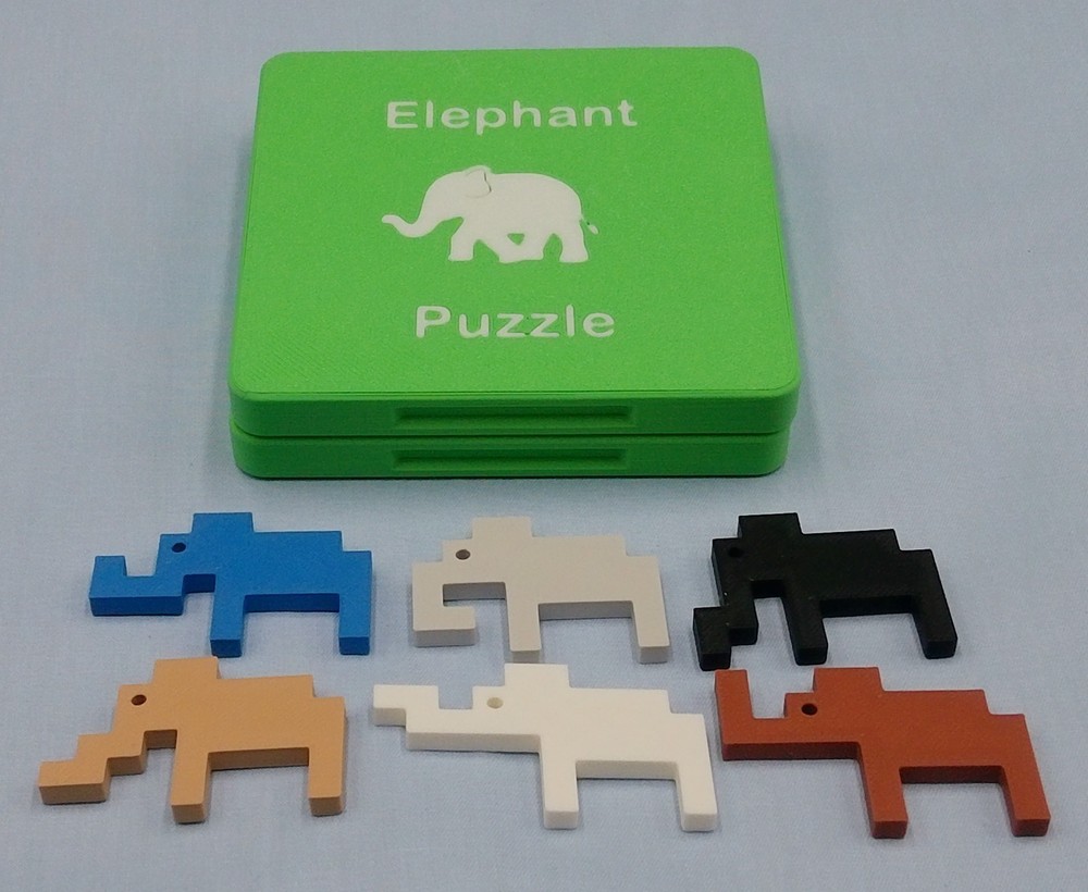 3-D Printed Elephant Puzzle