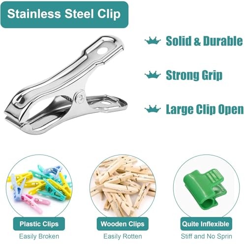 Garden Clips PCS Stainless Steel Greenhouse Clamps Heavy Duty Greenhouse 55