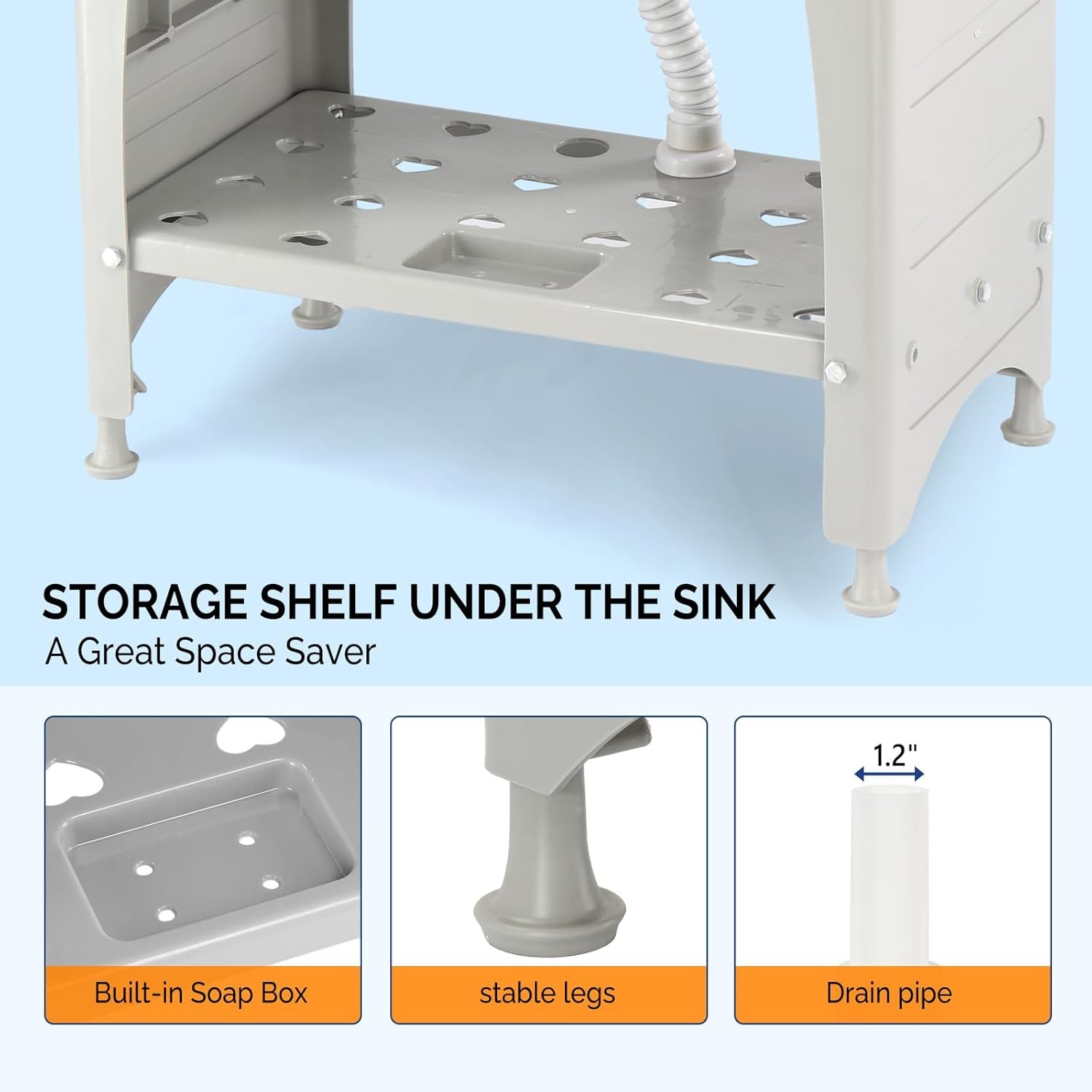 Freestanding Outdoor Utility Sink Laundry Tub with Rotatable Faucet Upgraded