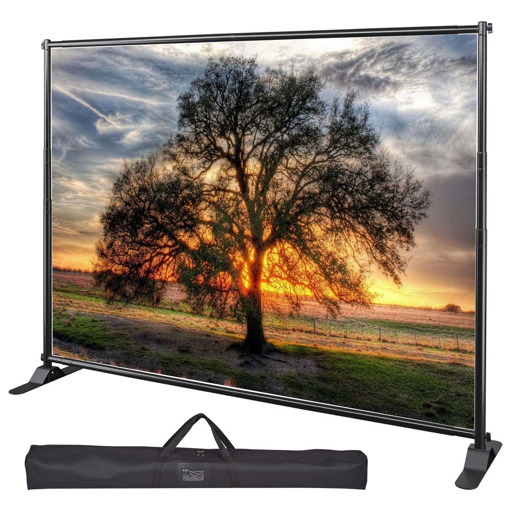 InstaHibit 8x10' Adjustable Step and Repeat Banner Backdrop Stand Tradeshow