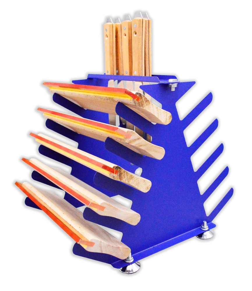 Screen Printing Squeegee Storage Rack 5 Layers Squeegee Shelf Ink Knife Place