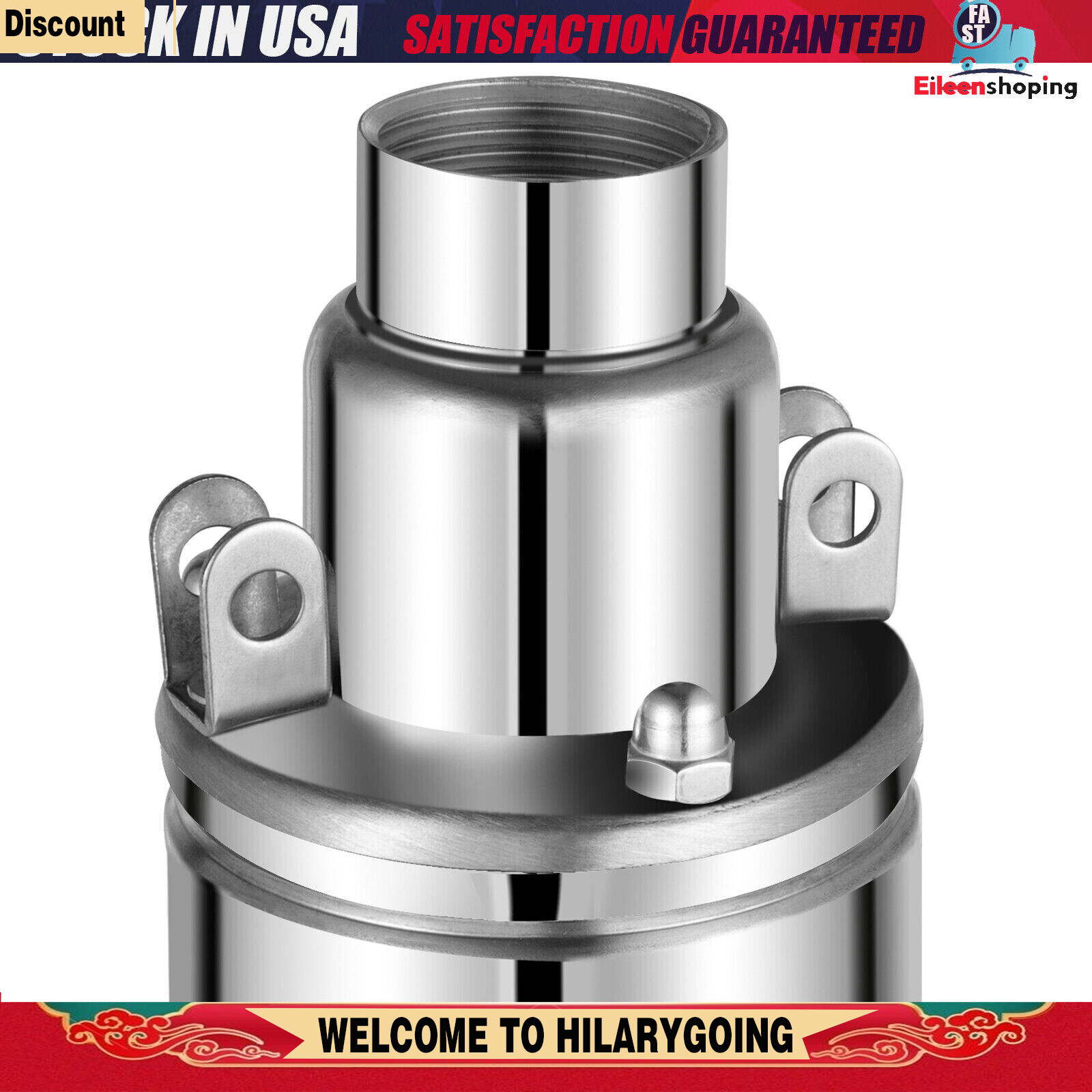 24V 370W Stainless Solar Water Pump Deep Well Solar Submersible Pump Durable New