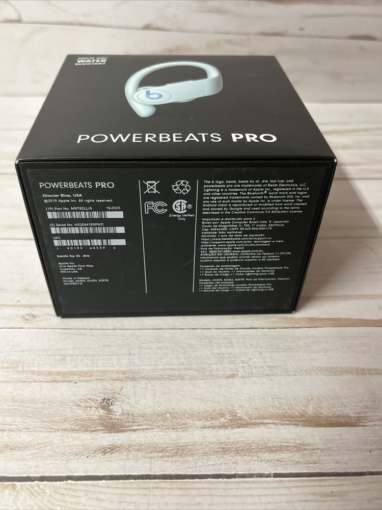 Beats by Dr. Dre Powerbeats Pro, EMPTY BOX ONLY WHITE Color - Excellent Open Box
