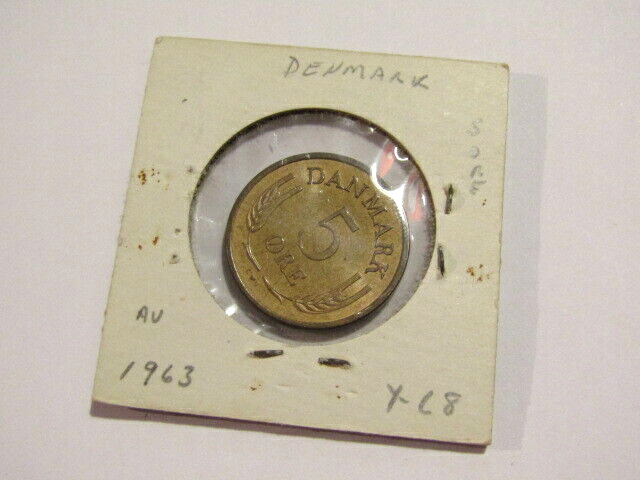 Denmark 1963 5 Ore Au Coin