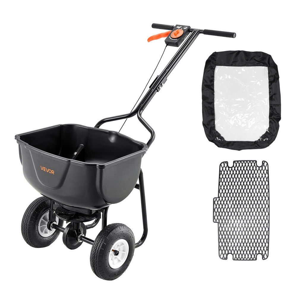 Walk Behind Spreader, 60LBS Capacity, Fertilizer