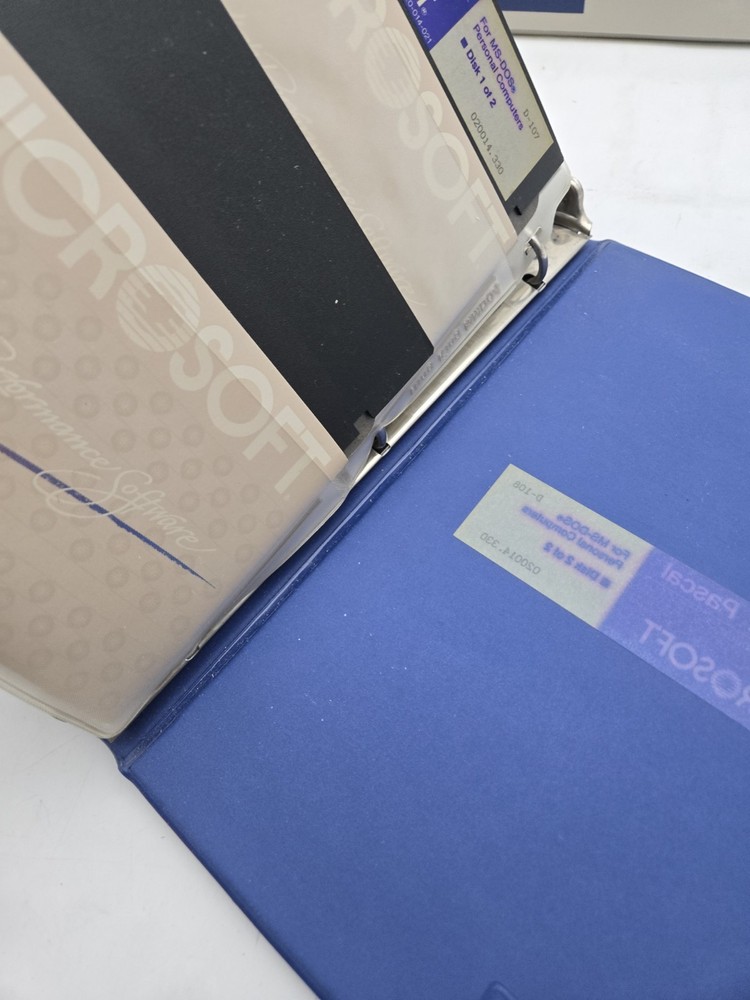 Microsoft COBOL Compiler LOT Reference Manual, User Guide & Disk Set