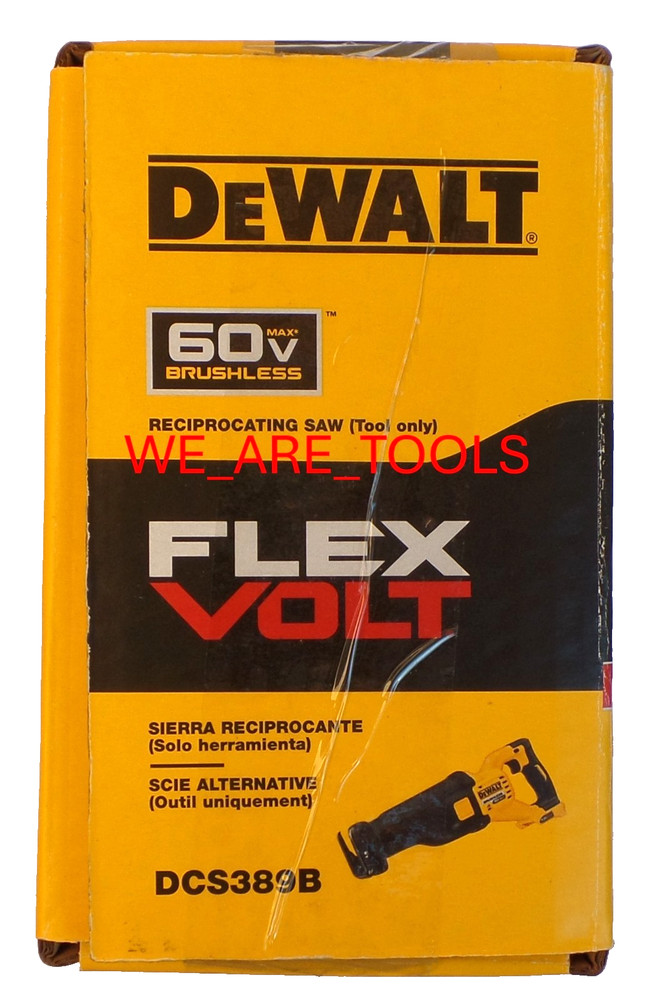 DEWALT DCS389B Flexvolt 60V Cordless Reciprocating Saw