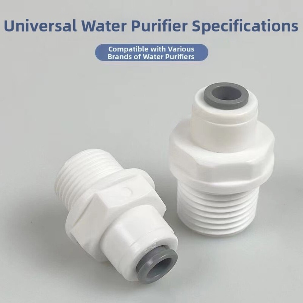 1/4 To 1/2 Adapter RO Fitting Polyoxymethylene Material Quick Connection Design
