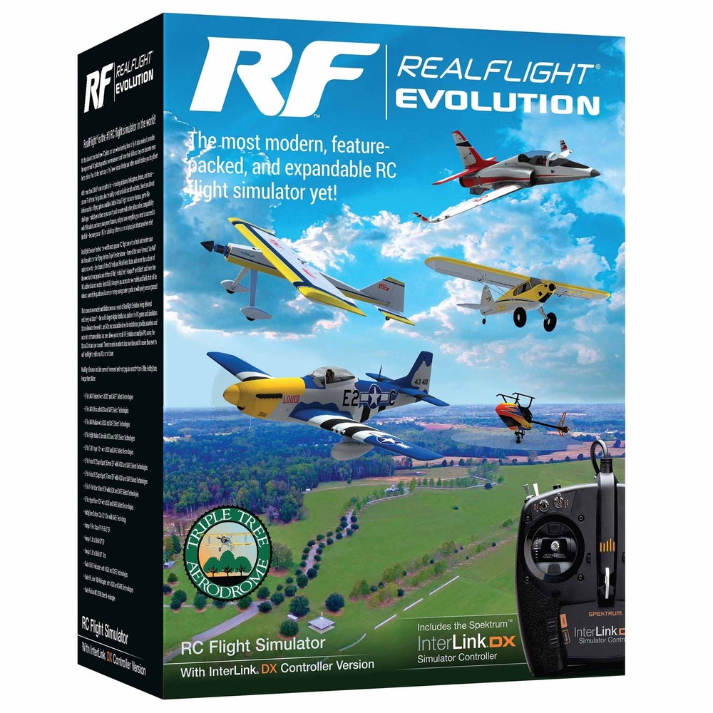 RC Flight Simulator Software with Interlink DX Controller RFL2000 REALFLIGHT
