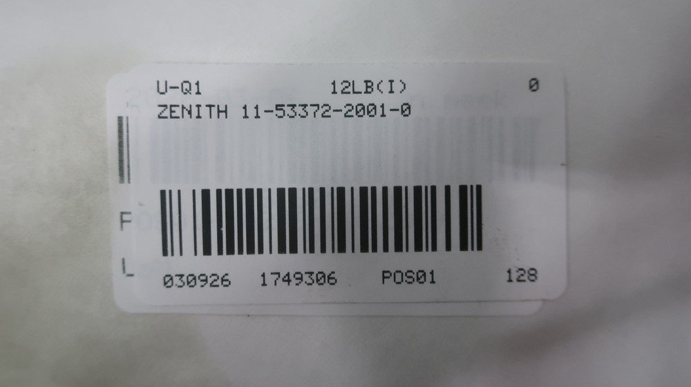 Zenith 11-53372-2001-0 Metering Pump
