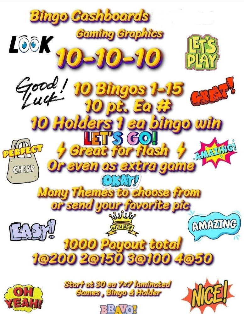 Bingo Cashboards