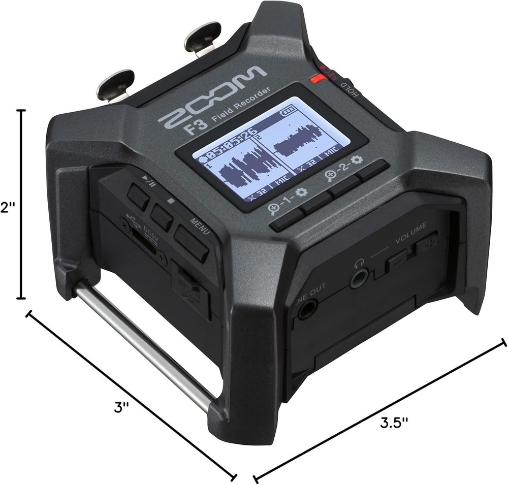 Zoom F3 2-input Field Recorder - NEW