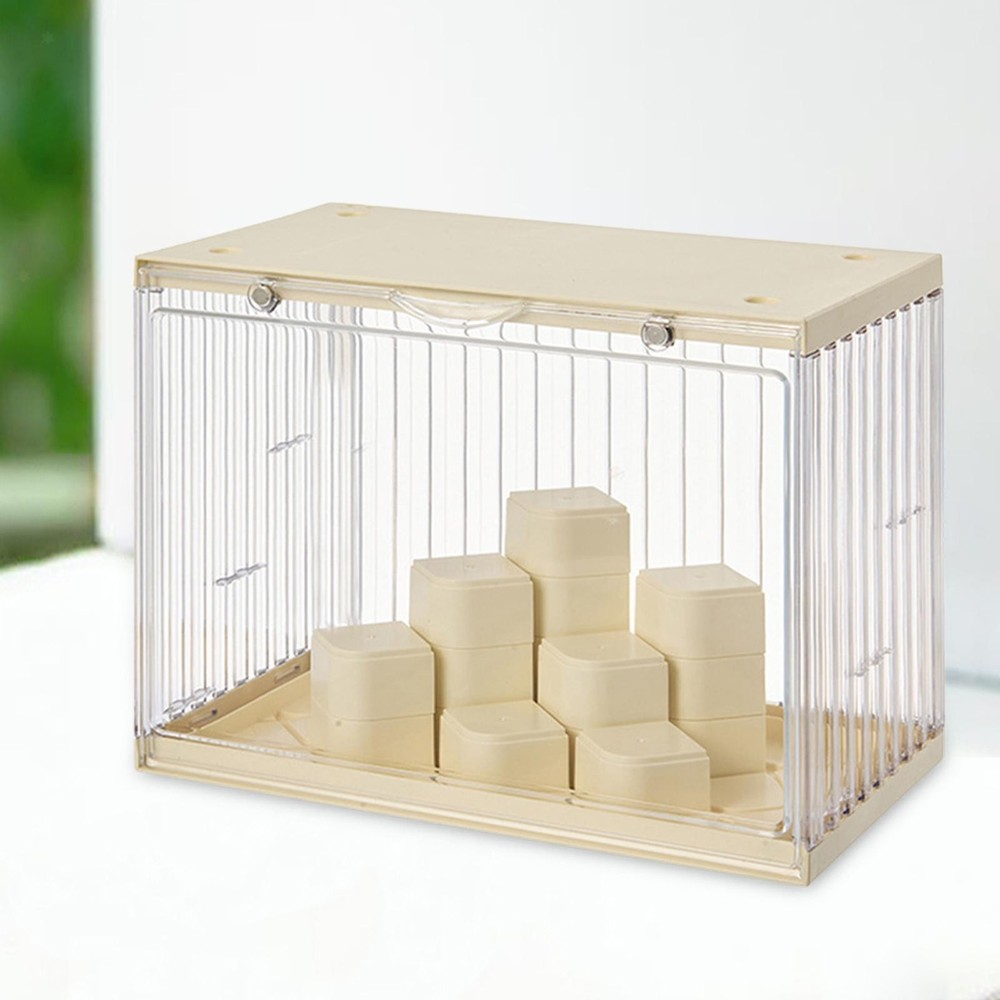 Figure Clear Display Case Storage Organizer Tabletop Multipurpose Doll Storage