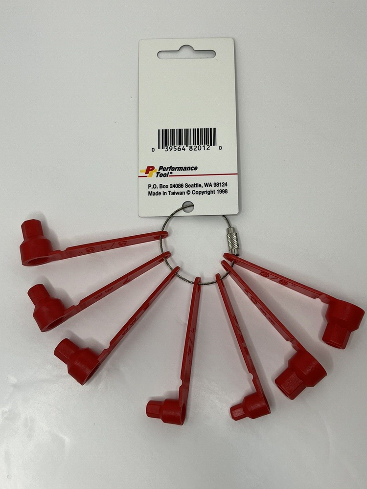 Performance Tool - Brake Caliper Hex Bit Identifier Set [7 pcs] (Part # W82012)