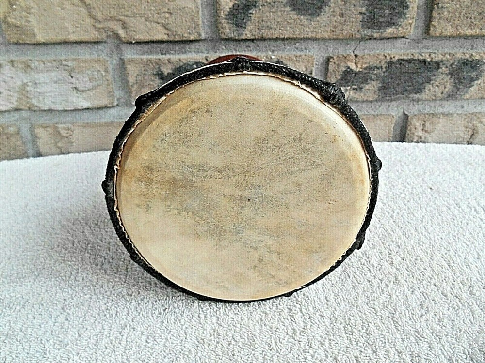 SMALL 8" TALL DECORATIVE DJEMBE HAND DRUM