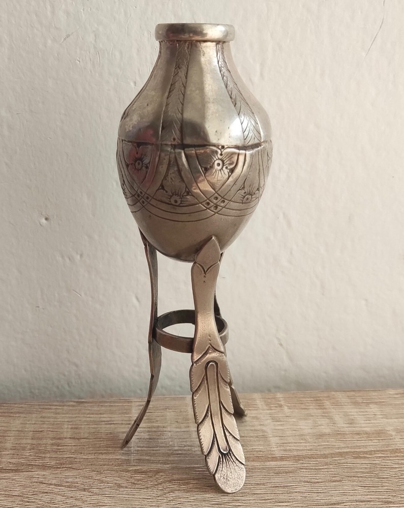 Antique Silver Mate Creole Silverware Three Legs Embossed