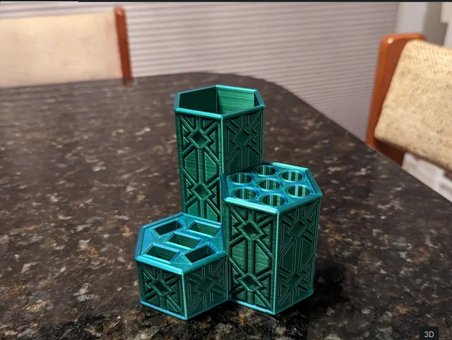 Hexagon  Pen Accessory Holder