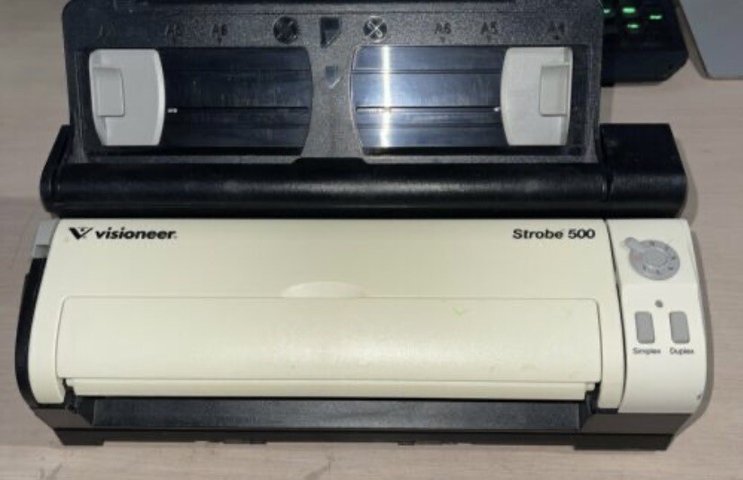 Visioneer Strobe 500 Mobile Duplex Color Document Scanner PLUS Docking Station