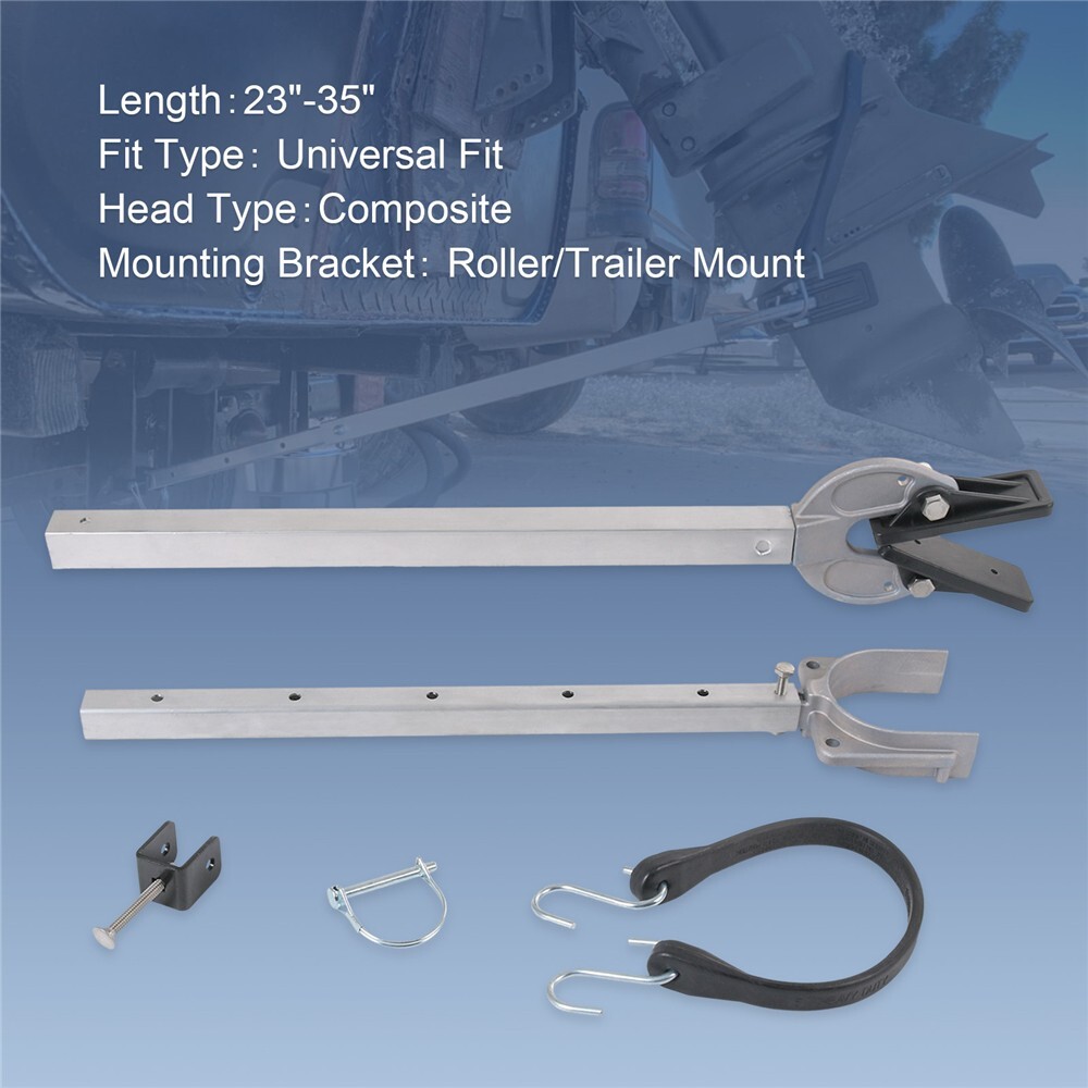 400-RB Adjustable Transom Saver, 23-35", Composite Head Holds Engine