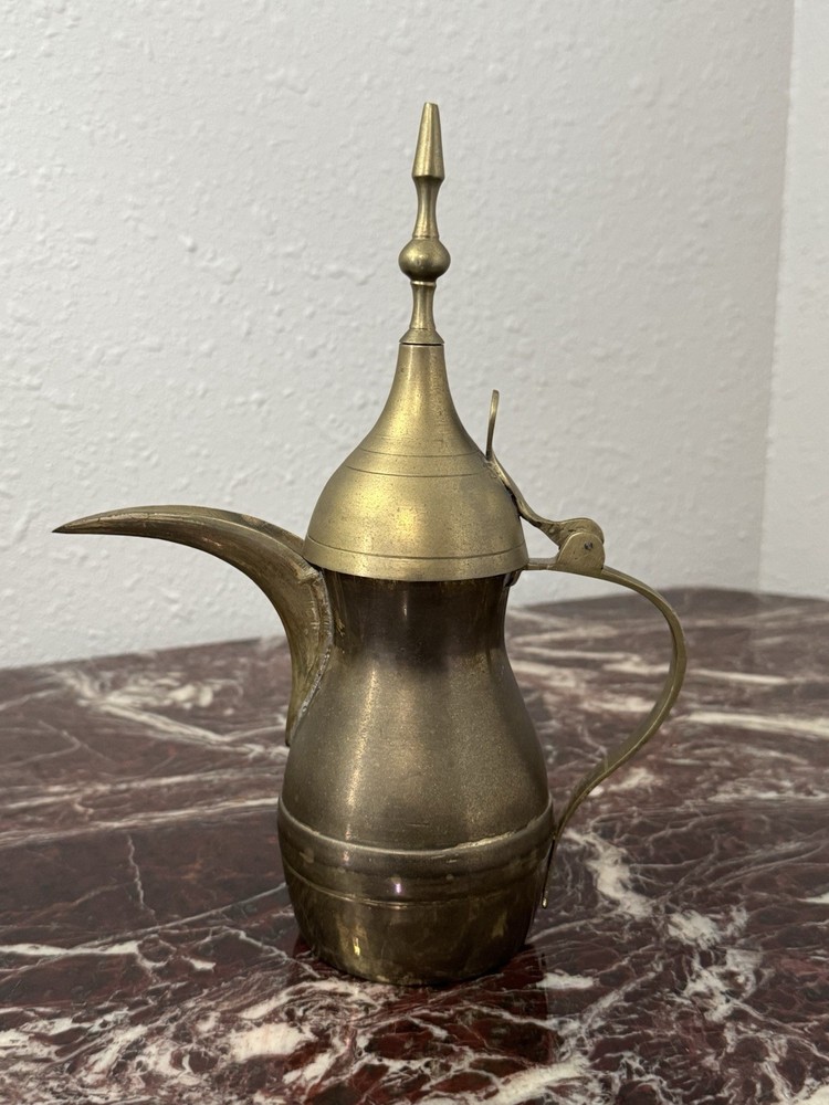 Vintage Brass Middle Eastern Dallah Coffee Pot