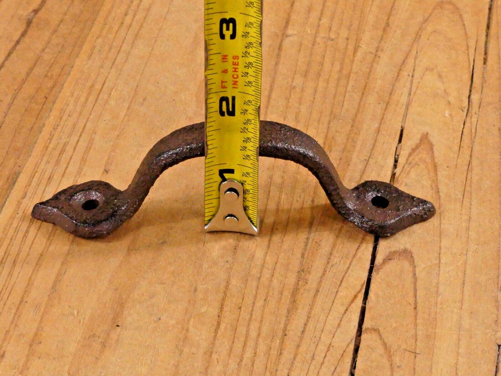 24 Rustic Cabinet Handle Cast Iron Drawer Pull Door Antique Style 4 5/8" Farm