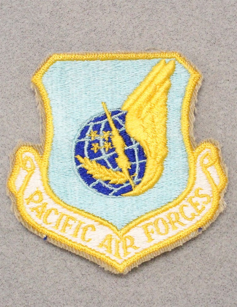 USAF Air Force Patch 118: Pacific Air Forces, lt blue - 3"