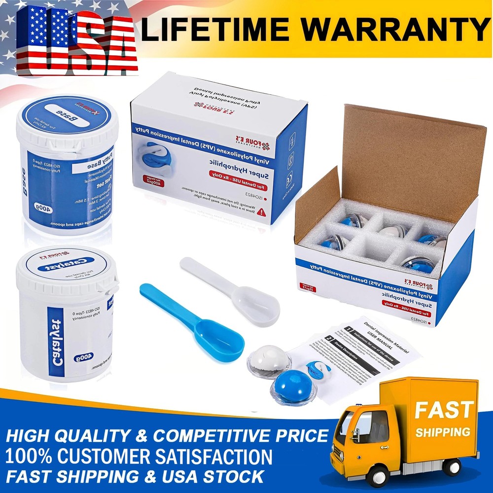 Dental Putty Fast Set PVS VPS Dental Impression Material Silicon Base+Catalystst